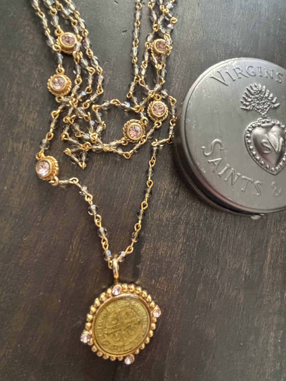 Virgin, Saints and Angels (VSA) Magdalena medallion necklace
